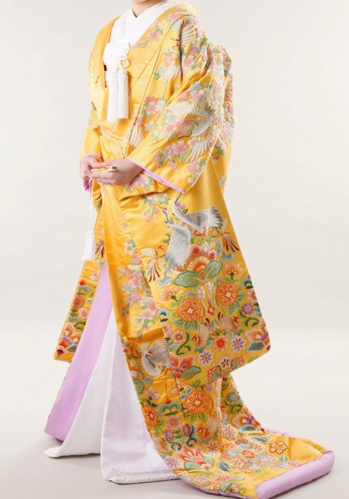 更紗家紋しだれ桜