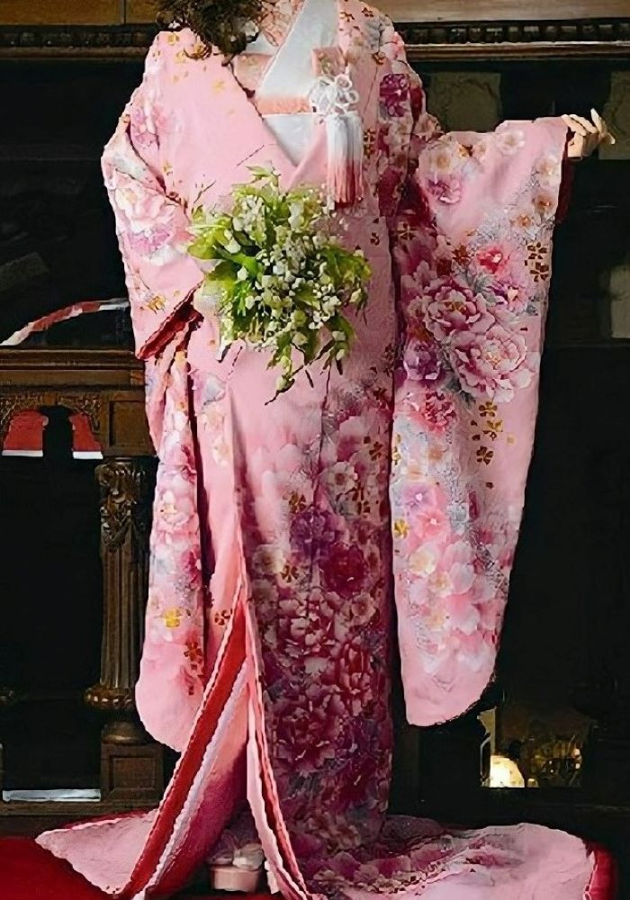 ピンク花キラリ