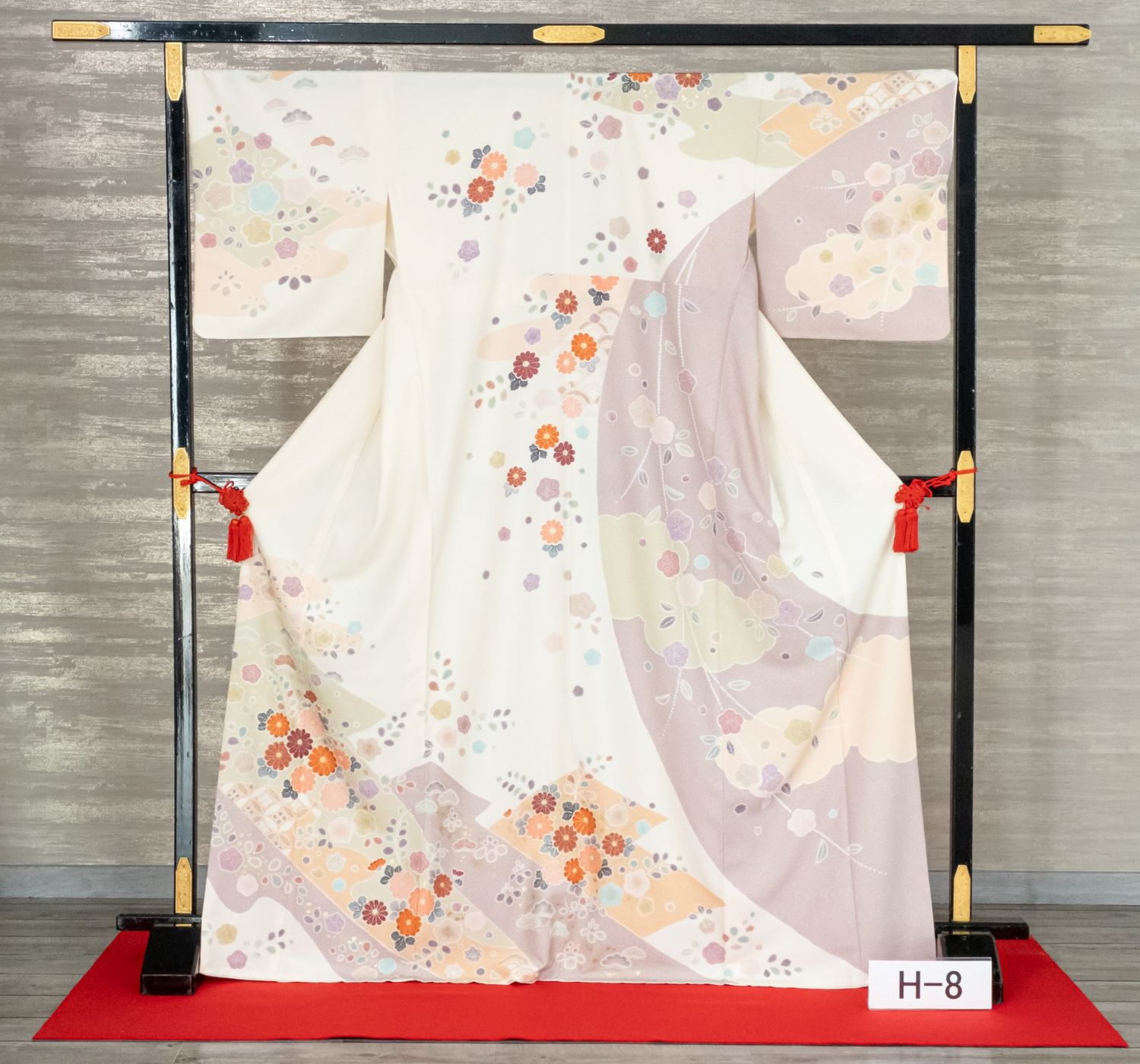 訪問着　ベージュ