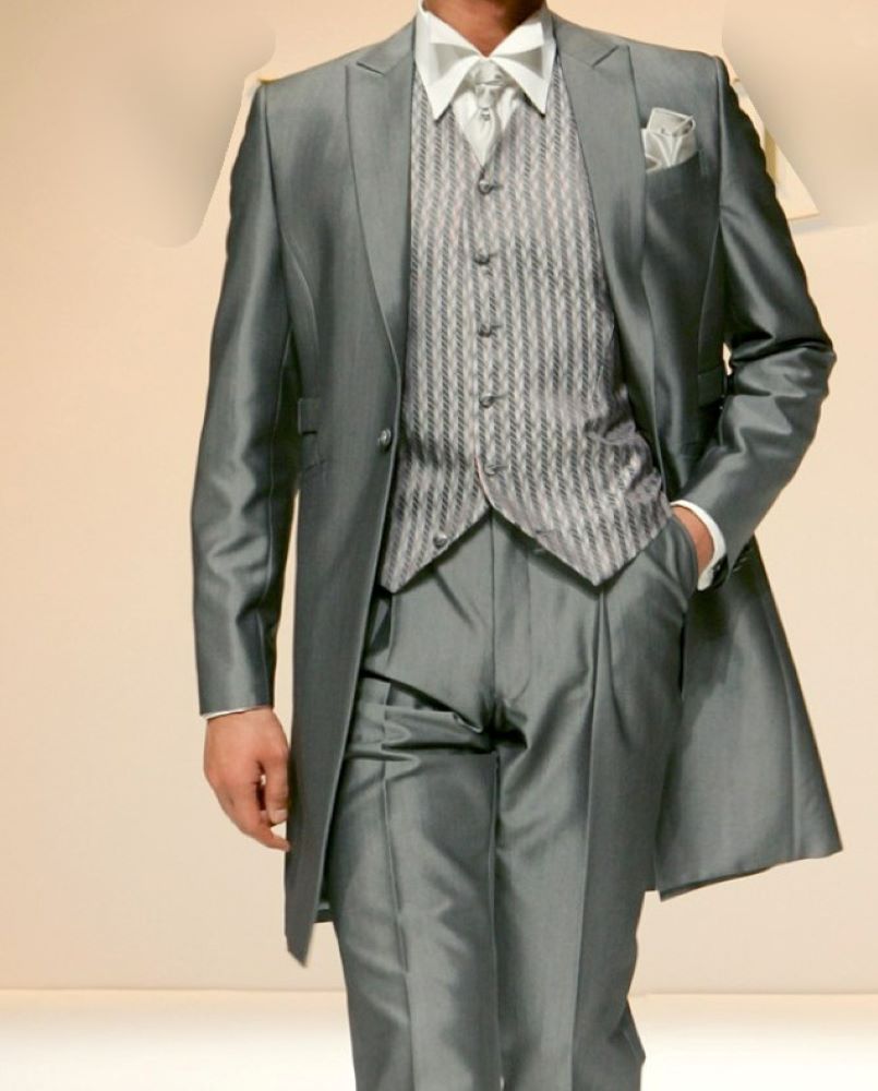 YKピークドラペルベルテットスーツグレー