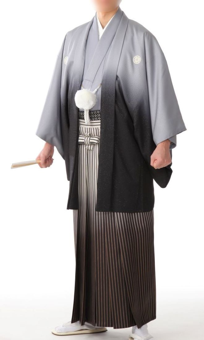 グレー黒ぼかし