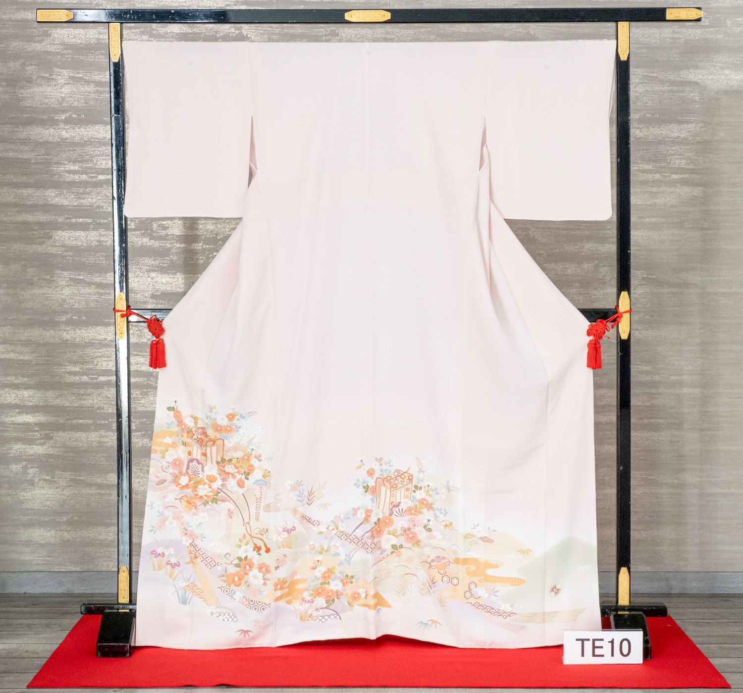 色留袖　御所車にのしめ（ピンク）