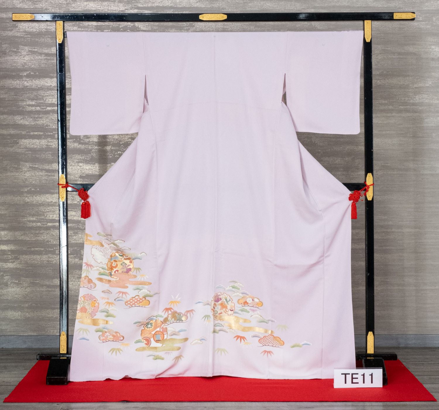 色留袖　松竹梅（うす紫）