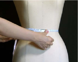 ウエスト 測り方イメージ